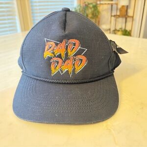 BURLEBO Navy Cap Hat NWT Rad Dad 80’s retro